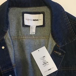 Fashion Nova Men’s Blue Denim Jean Jacket